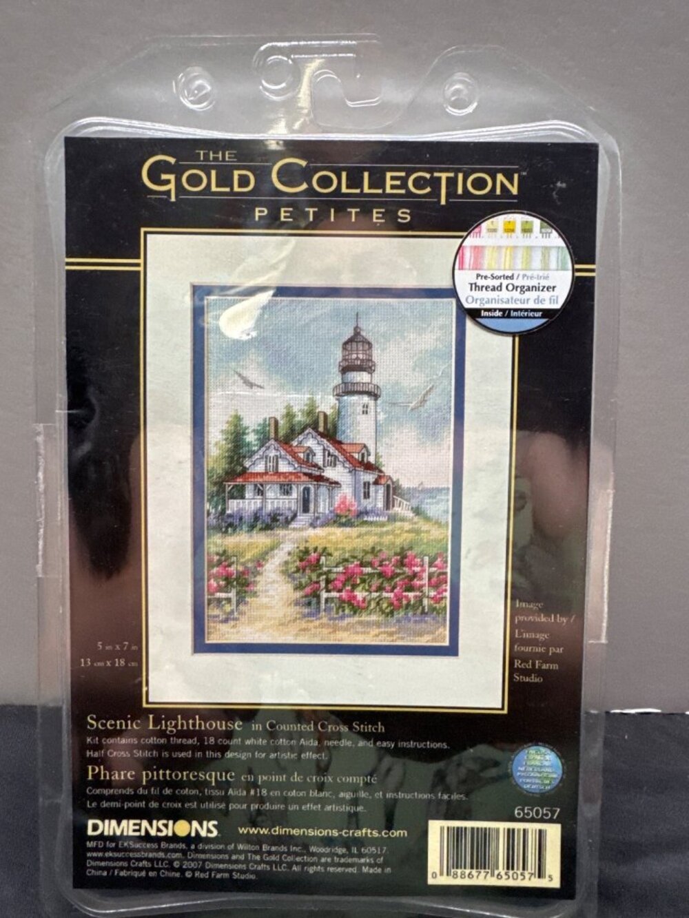 The Gold Collection Petites Scenic Lighthouse Counted Cross Stitch Kit 5x7 Inche